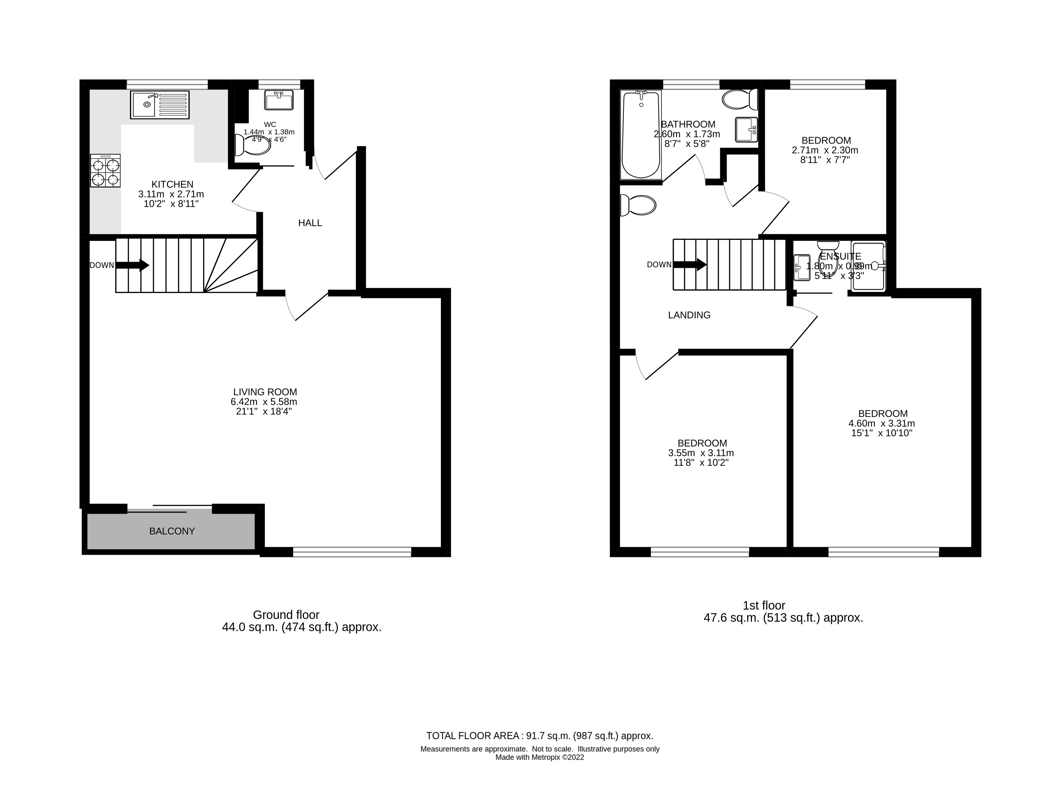 Floorplans For Hanger Vale Lane, London